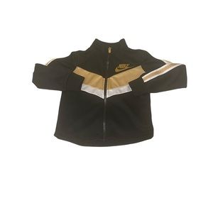 Nike Hoodie Boys XS Black Lightweight Full Zip Youth Casual Activewear Athletic